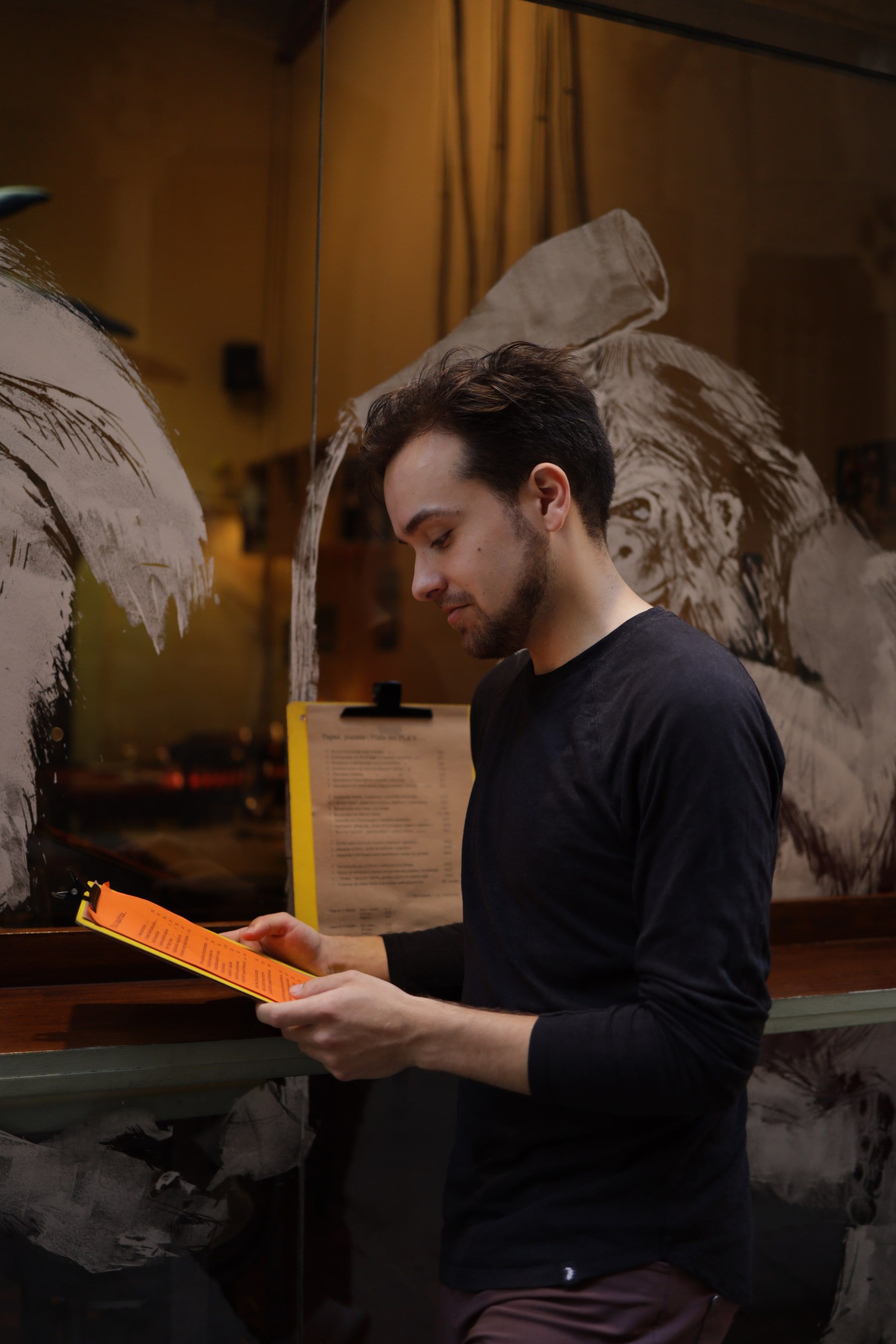 Will reading a menu at a bar